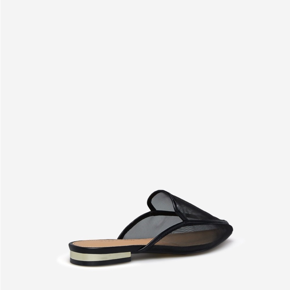 Sz 7.5W Franceen Pointed Toe Black Flats NIB-8544 - Picture 3 of 5
